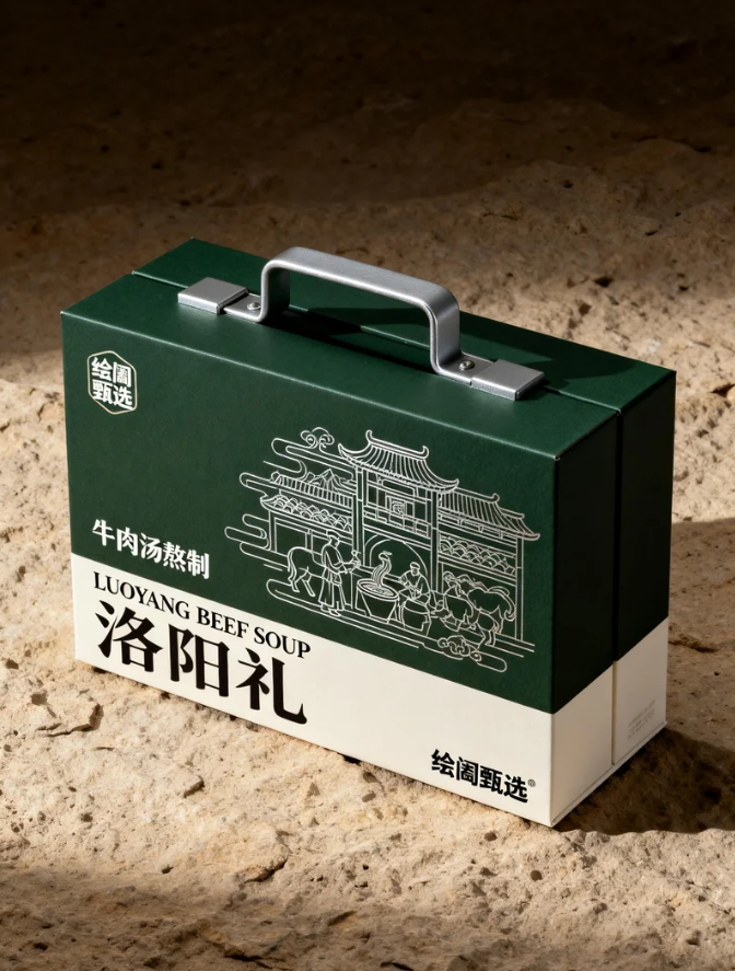 《墨线古坊里的洛城汤韵：“洛阳礼”牛肉汤礼盒包装的地域礼序表达》
