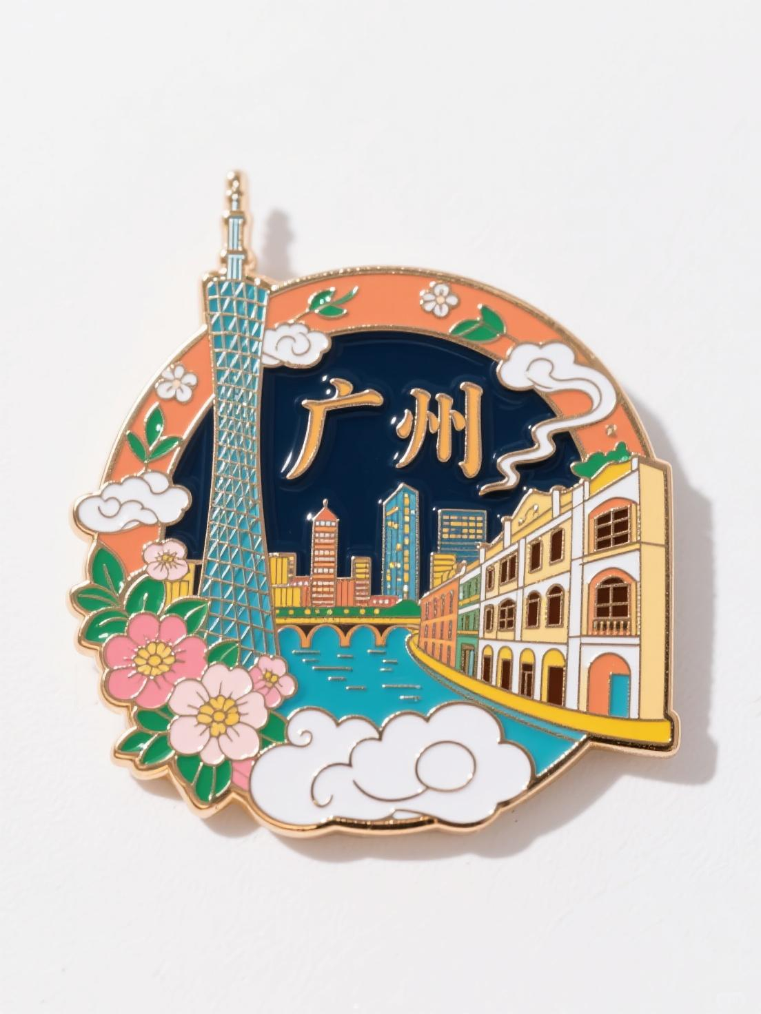城市地标徽章-平面设计解析