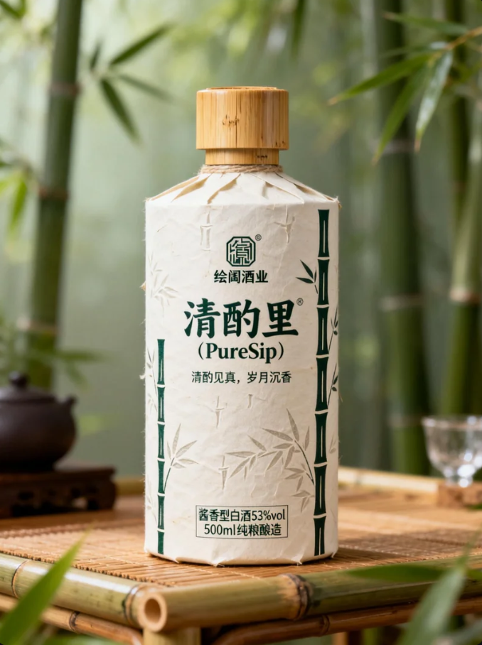 《竹韵禅风里的酱酒新境：“清酌里”白酒包装的东方美学表达》